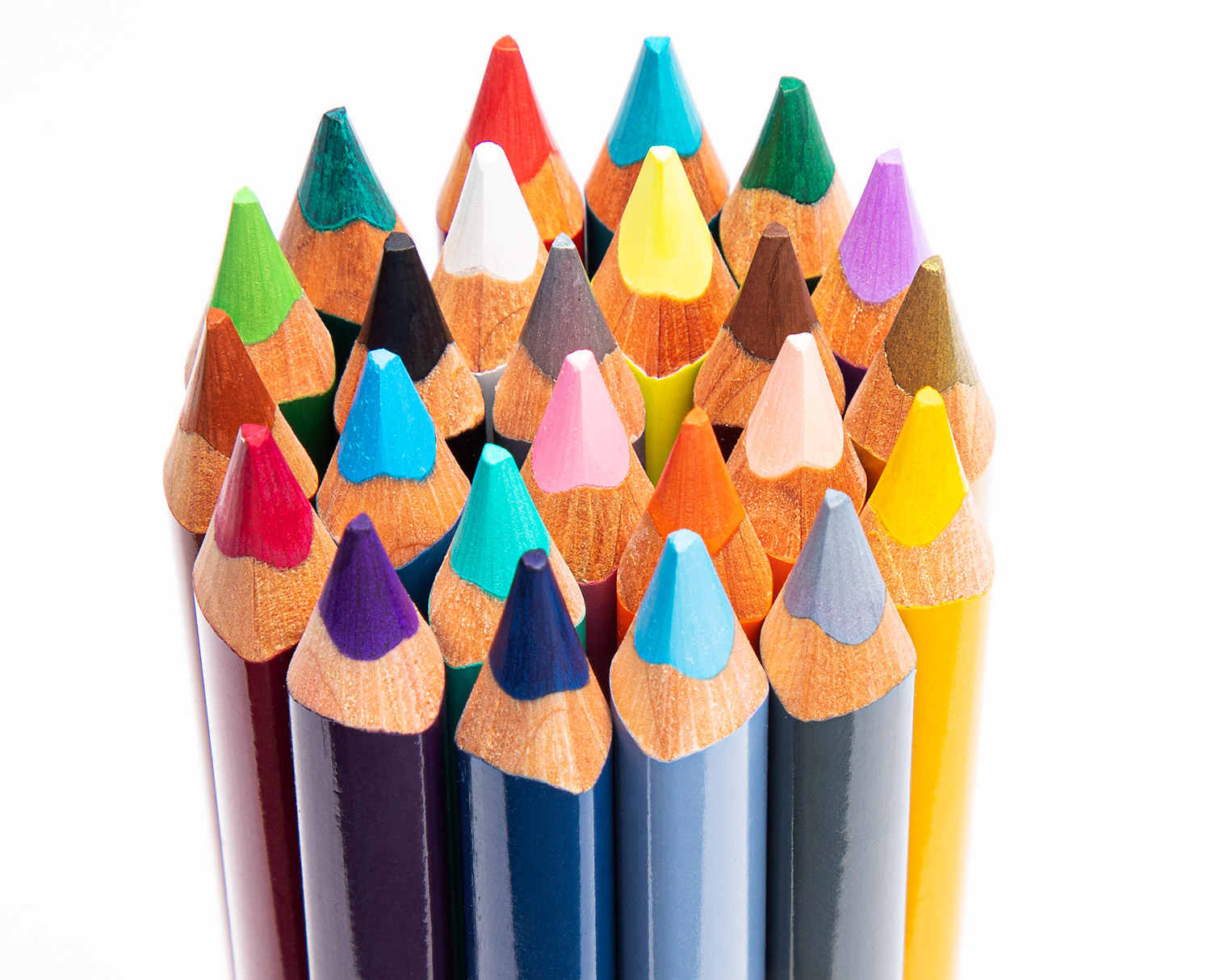 Farbstifte lackiert Set, groß