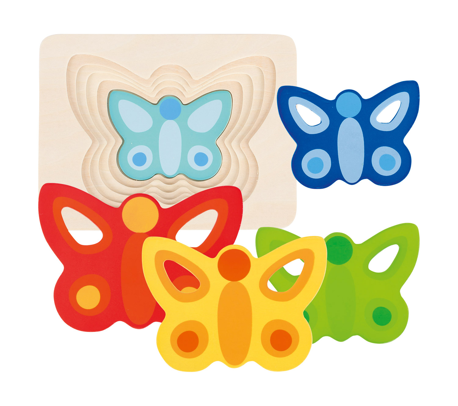 Schichtenpuzzle Schmetterling