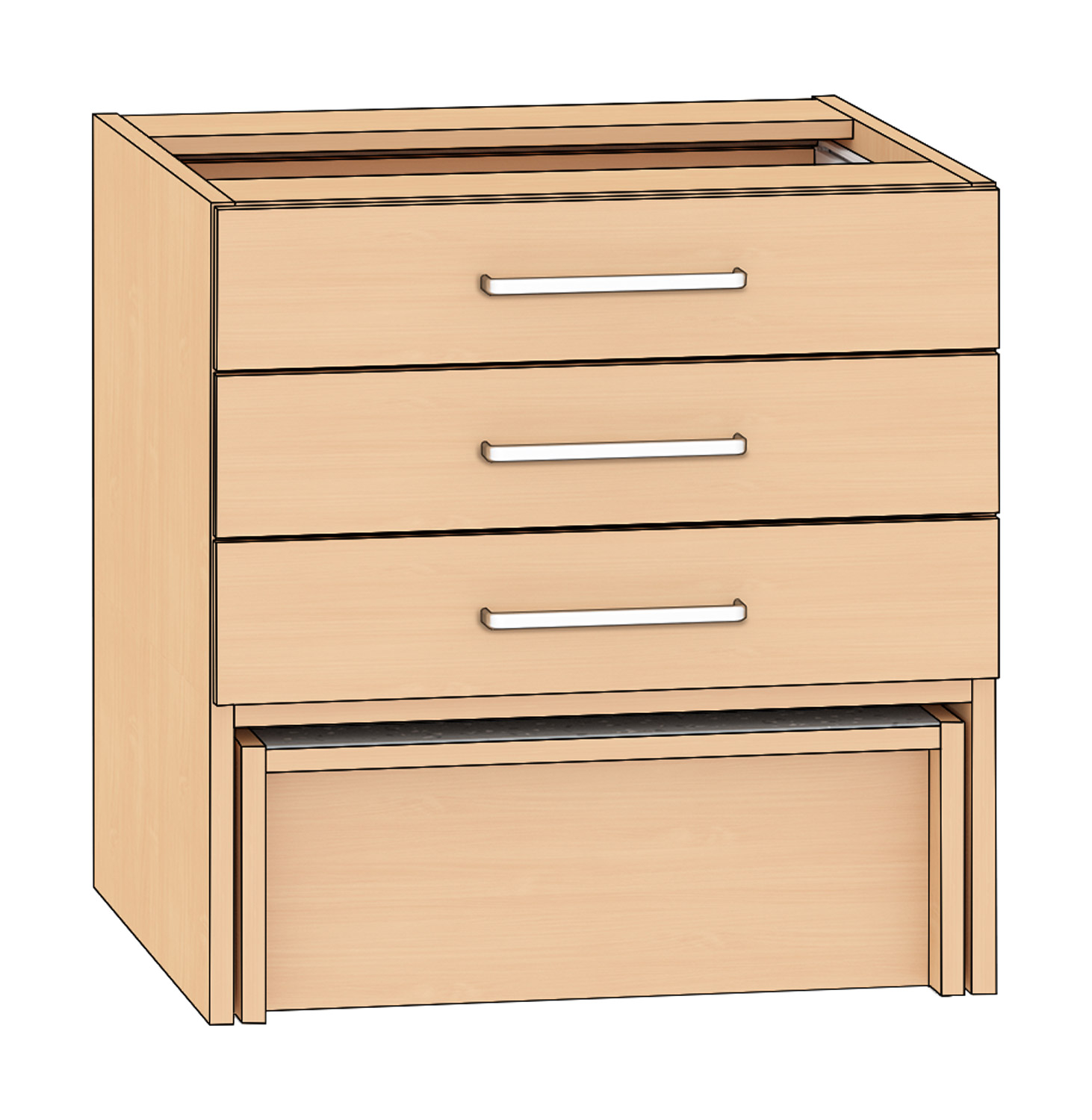 Schubkastenschrank mit