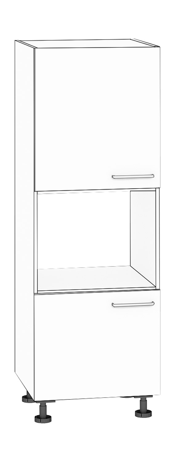 Hochschrank für Kompaktgerät, Höhe 175 cm Türanschlag links, weiß
