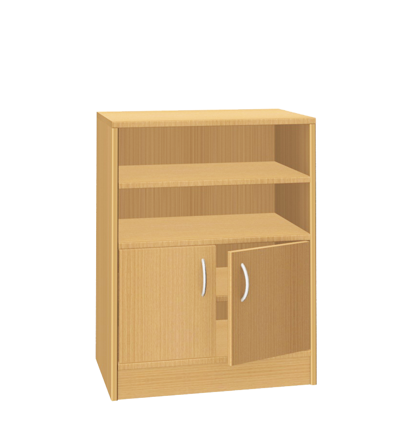 Materialschrank kombiniert, 62 cm breit Buche Dekor