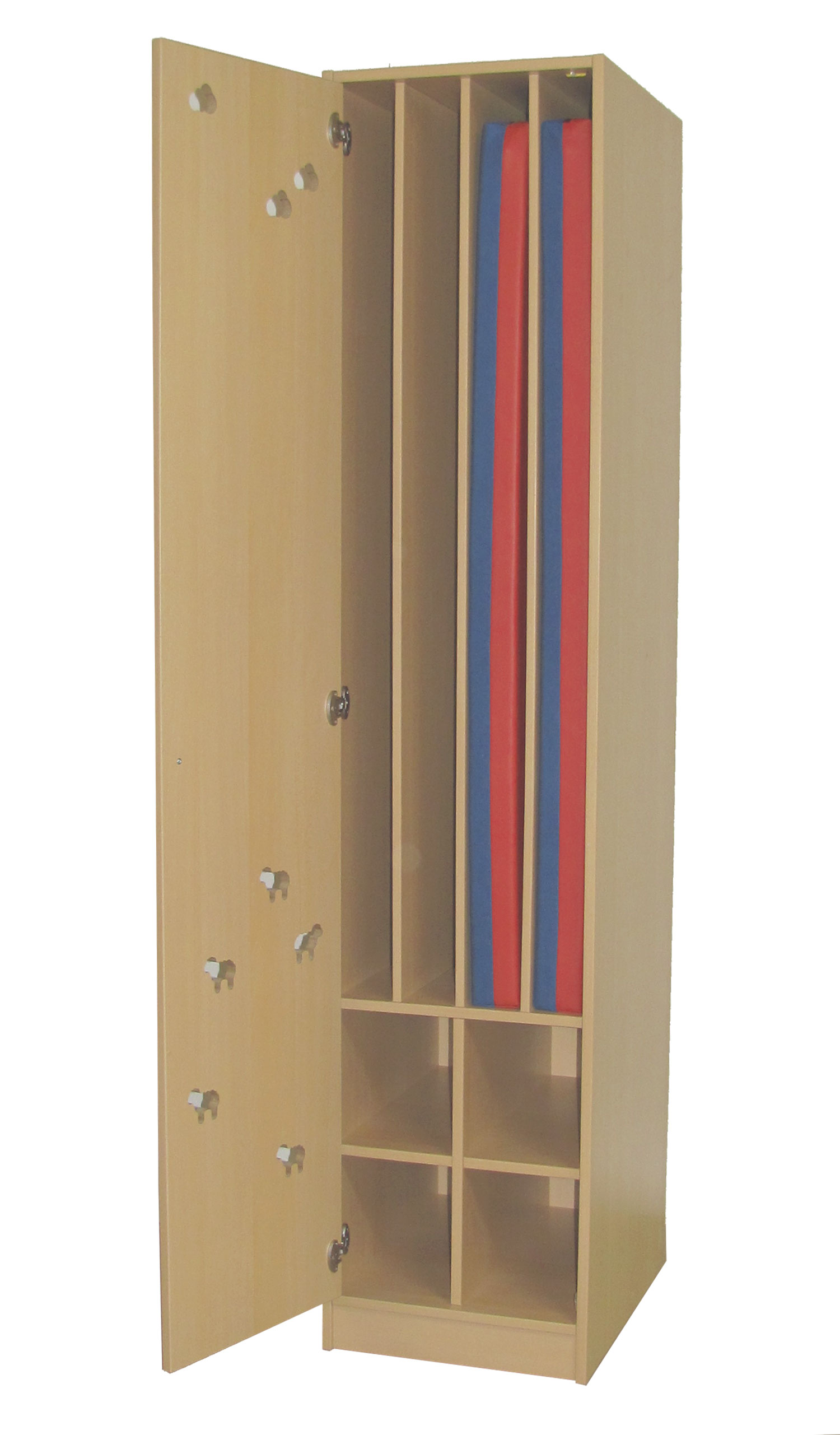 Liegepolsterschrank schmal, 47 cm breit