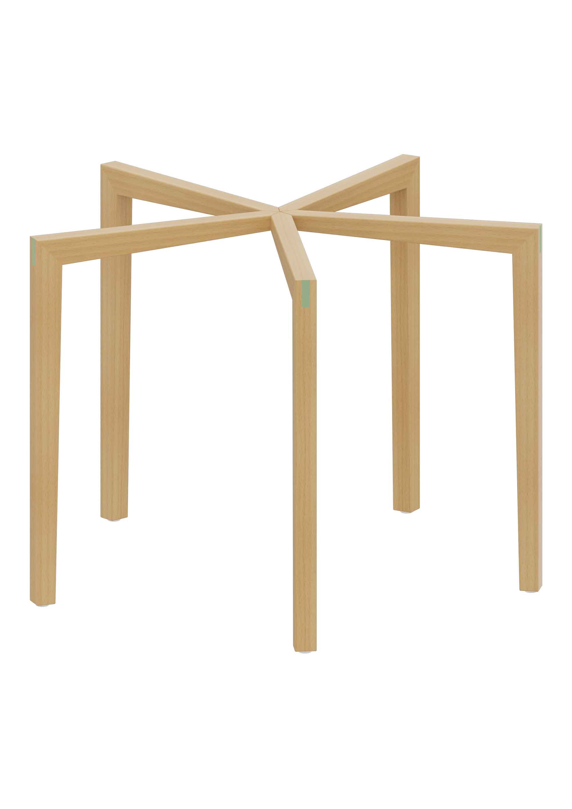 Doki-Tischbeine für Tischplatte ø 100 cm Schule