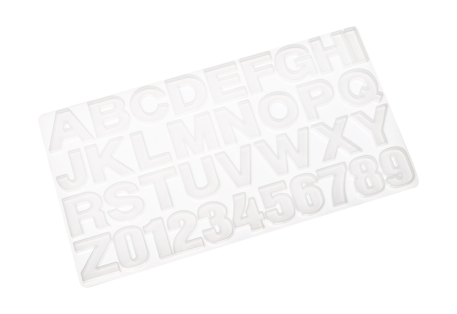 Giessform Buchstaben und Zahlen
