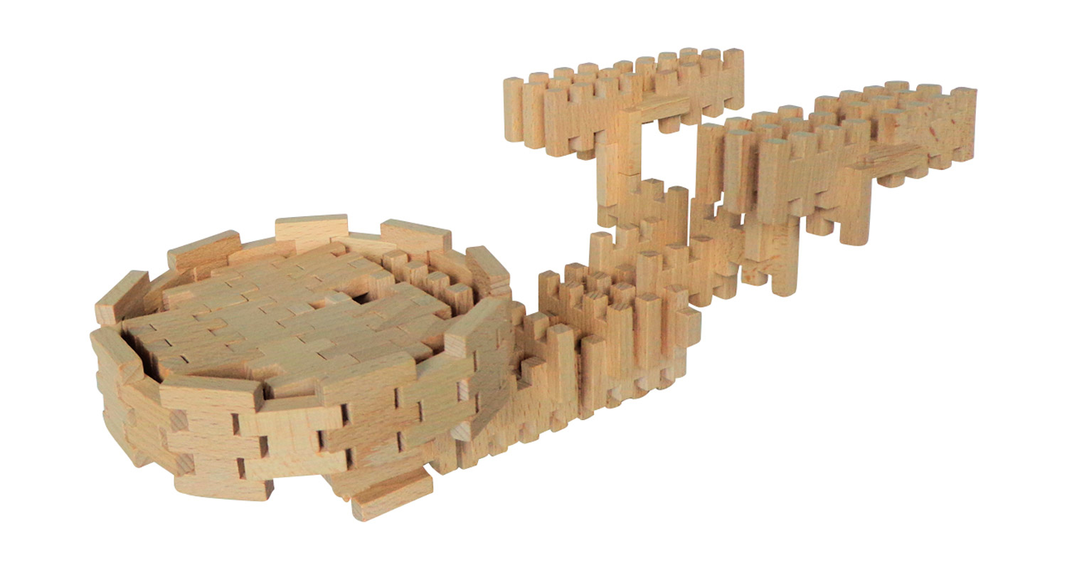 Dusyma Steckbausteine Holz 1000er Pack