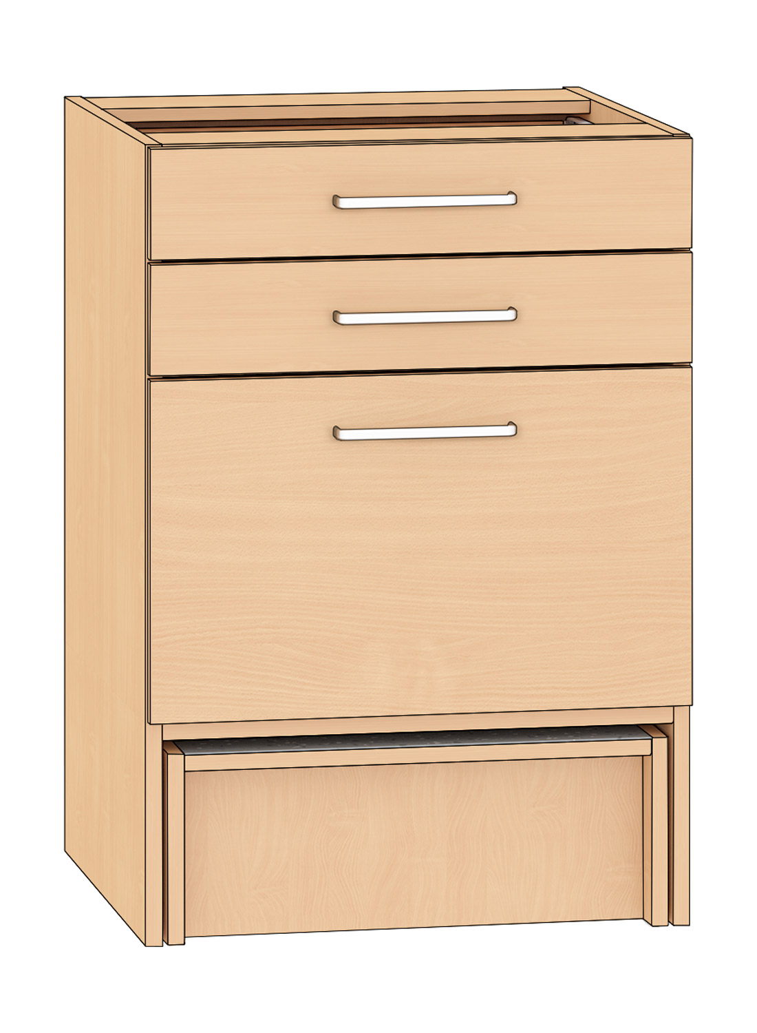 Schubkastenschrank 3 Schubkästen