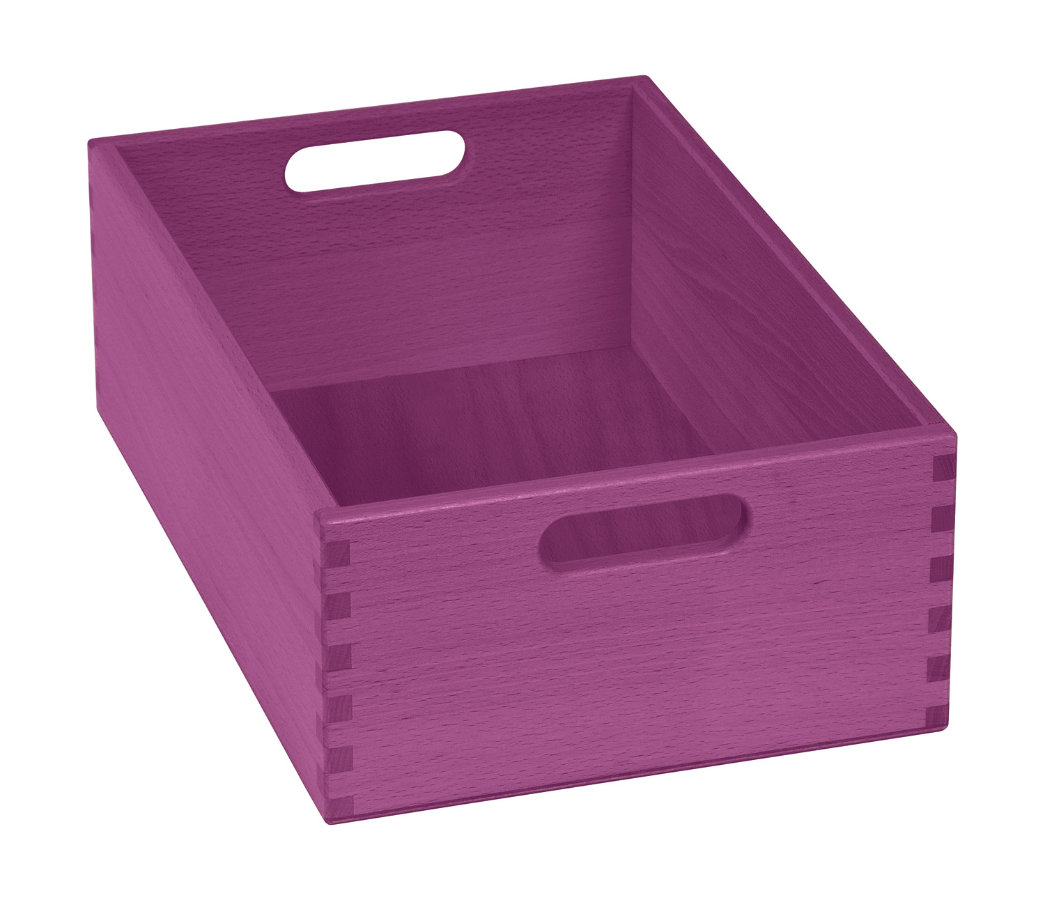 Materialkasten flach, Höhe 12 cm, lila