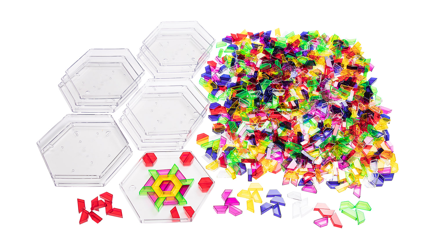 Trapez transparent Großpackung mit Rahmen