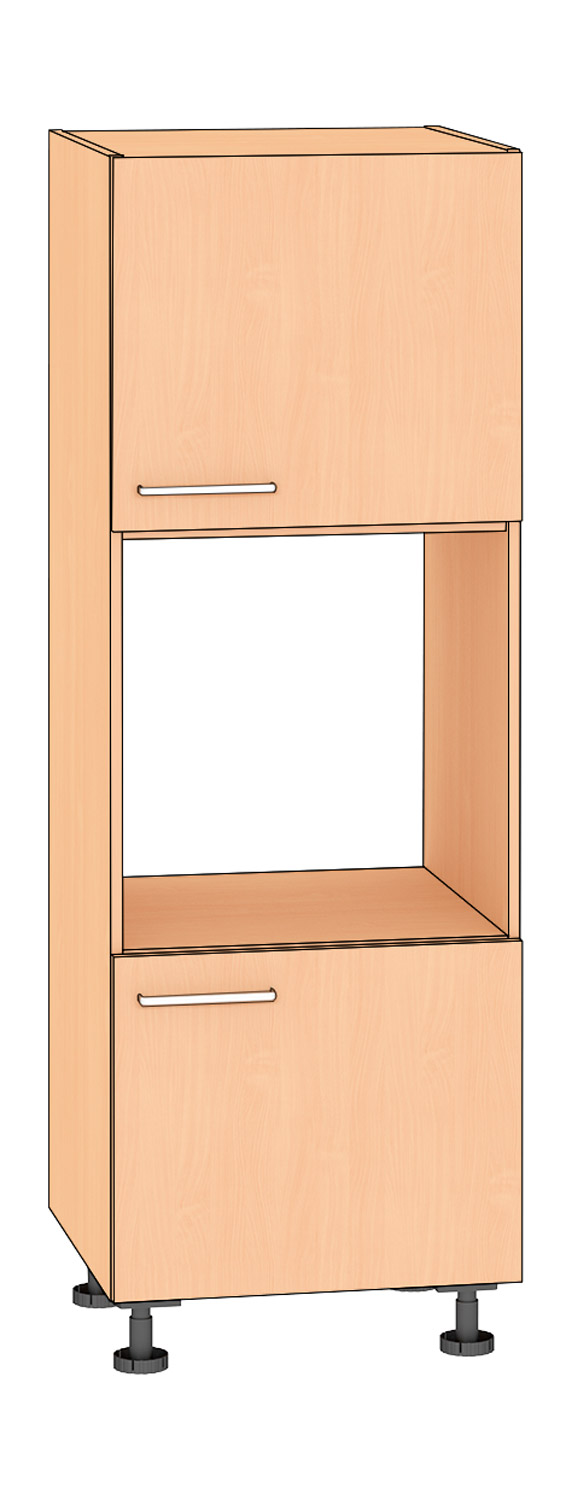 Hochschrank Backofen, Höhe 175 cm Türanschlag rechts, Buche