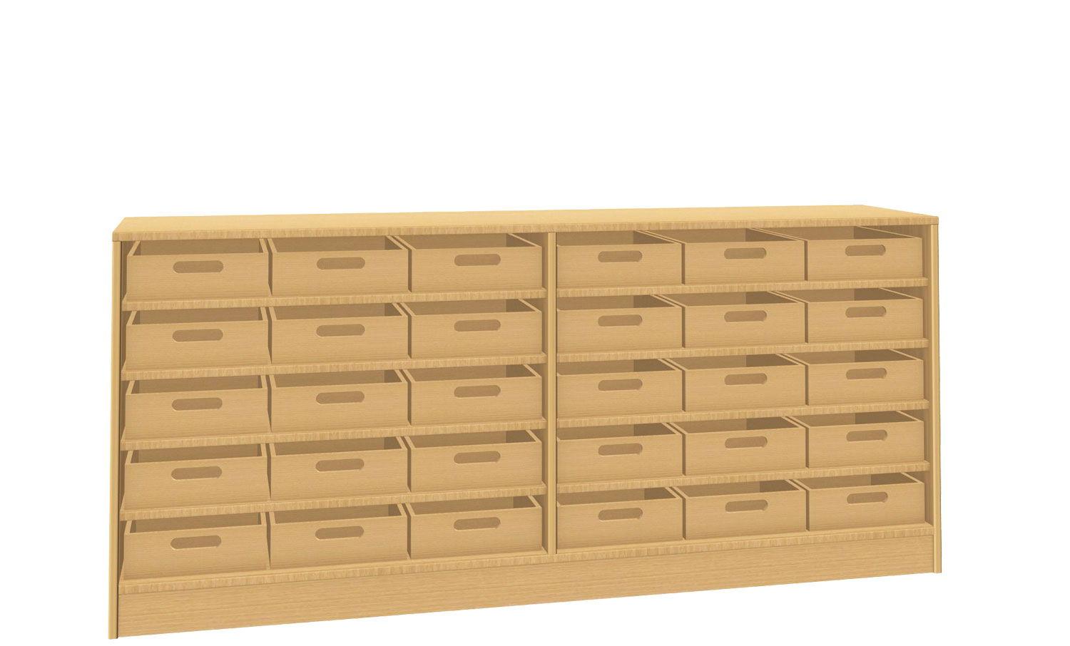 Eigentumsladenschrank 30 Buche Dekor