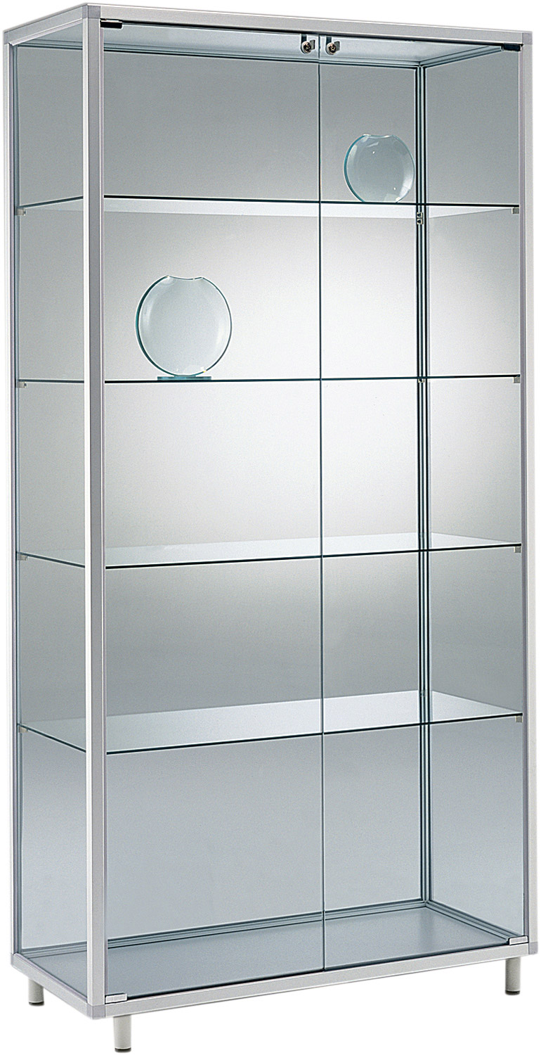 Glasvitrine Aluminium