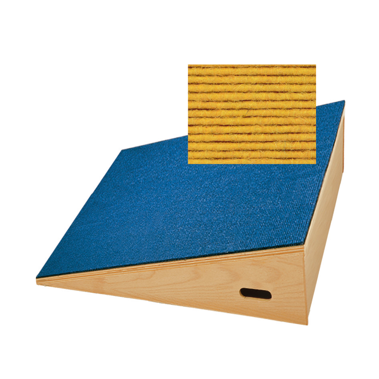 Podest Rampe mit Tretford Teppich mais Podest Rampe mit Tretford Teppich mais