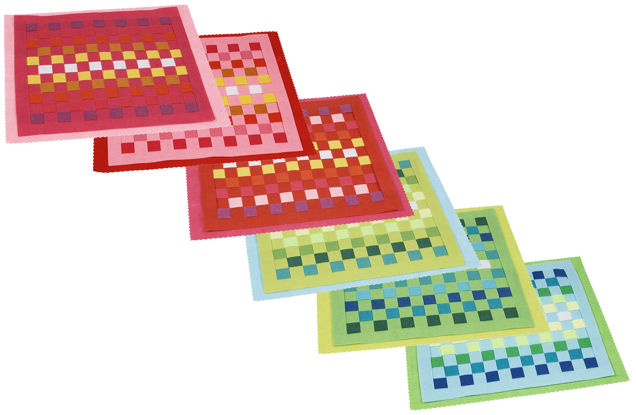 Filz-Platzdeckchen zum Flechten Filz-Platzdeckchen zum Flechten