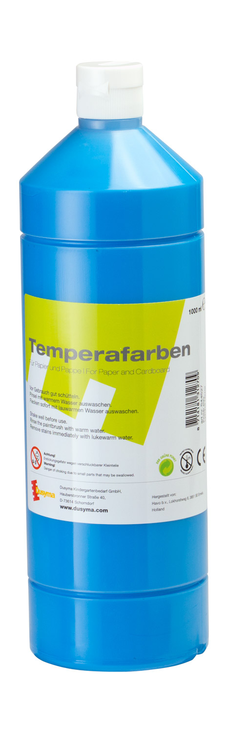 Temperafarbe hellblau