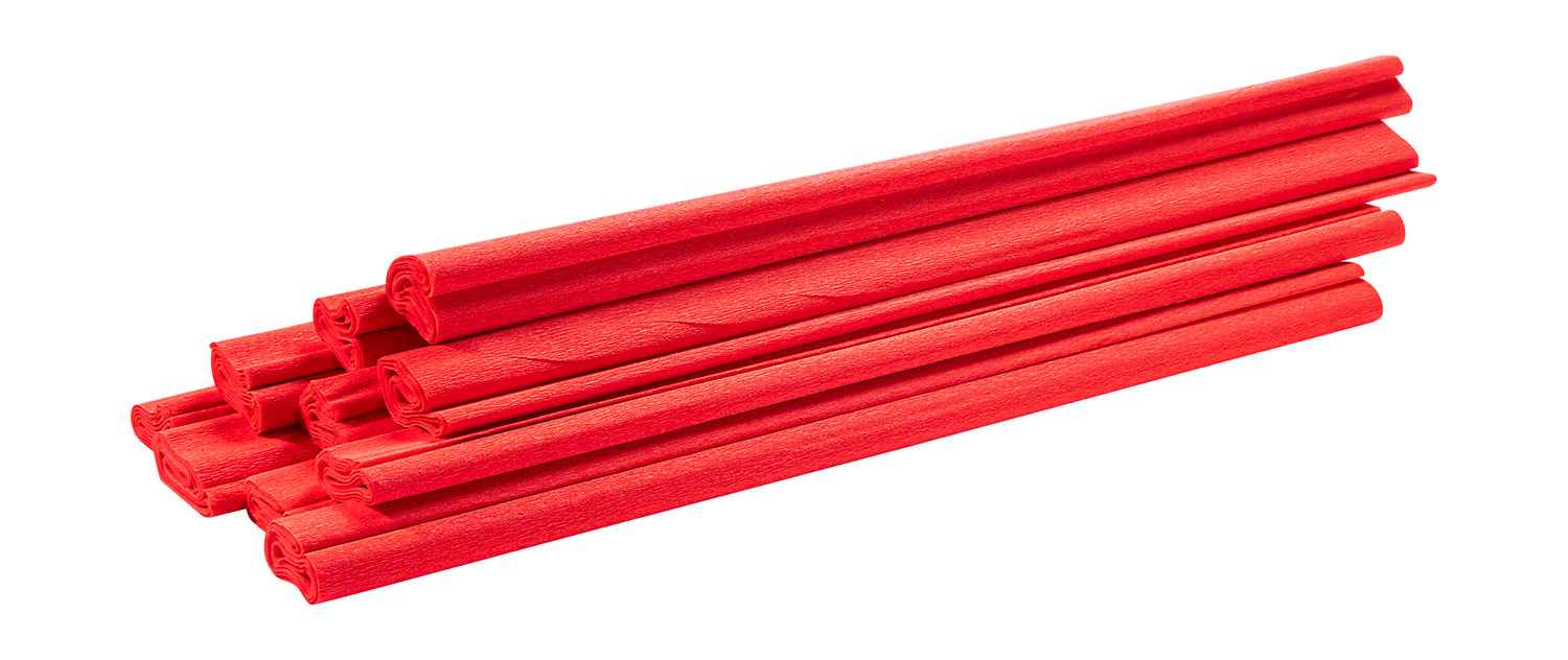 Krepppapier feuerrot