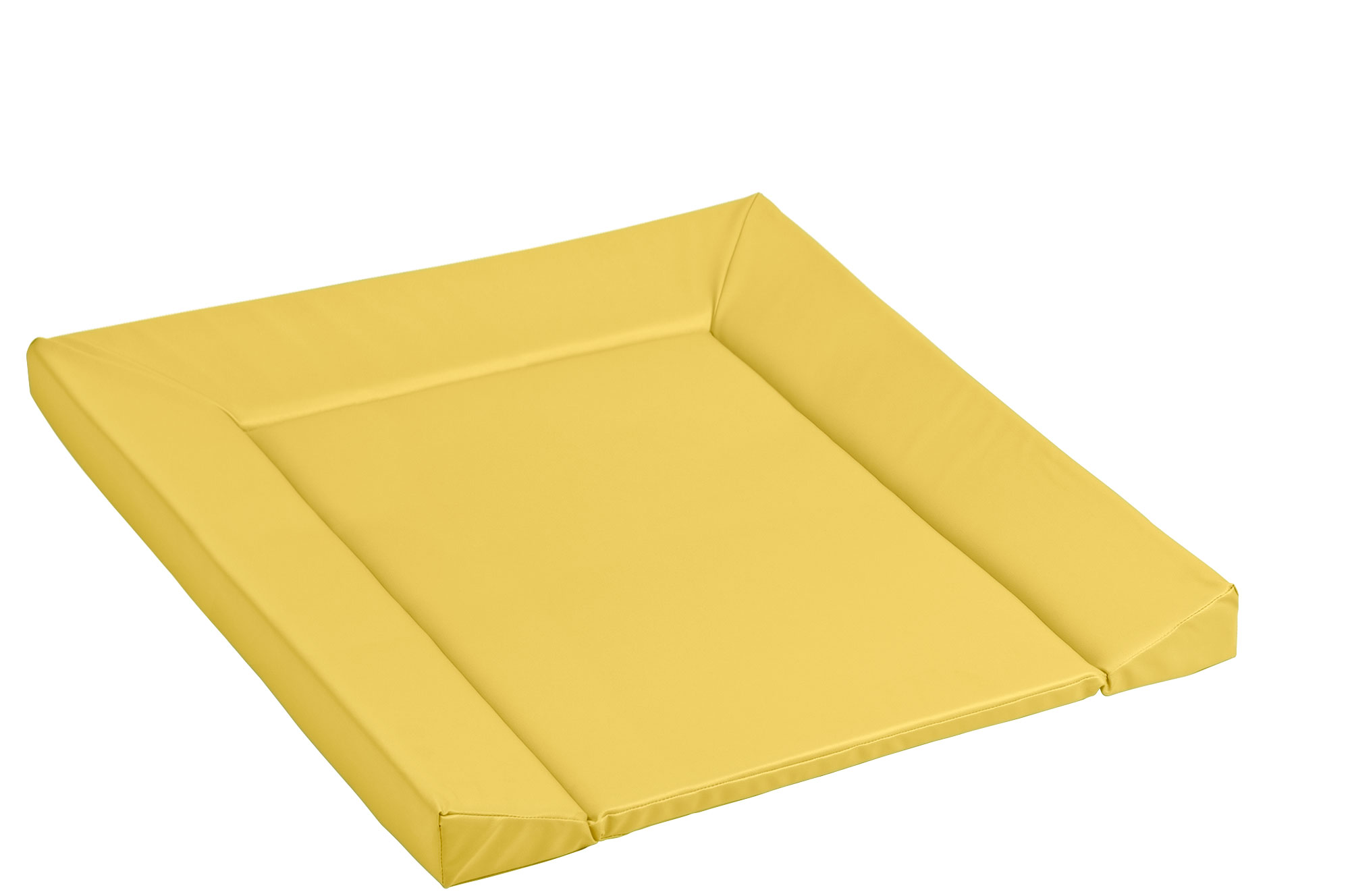 Wickelauflage mit Rand gelb