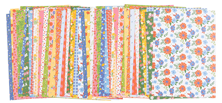 Blumenpapier Set