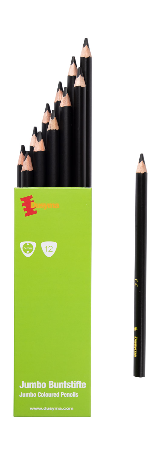 Dusyma Dreikantstifte Jumbo schwarz