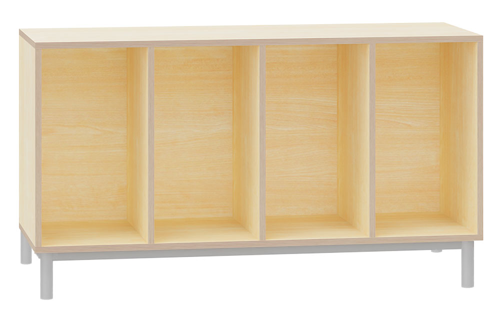 Regal für Kunststoffkästen mit Beinen, Breite 139 cm Regal für Kunststoffkästen mit Beinen, Breite 139 cm