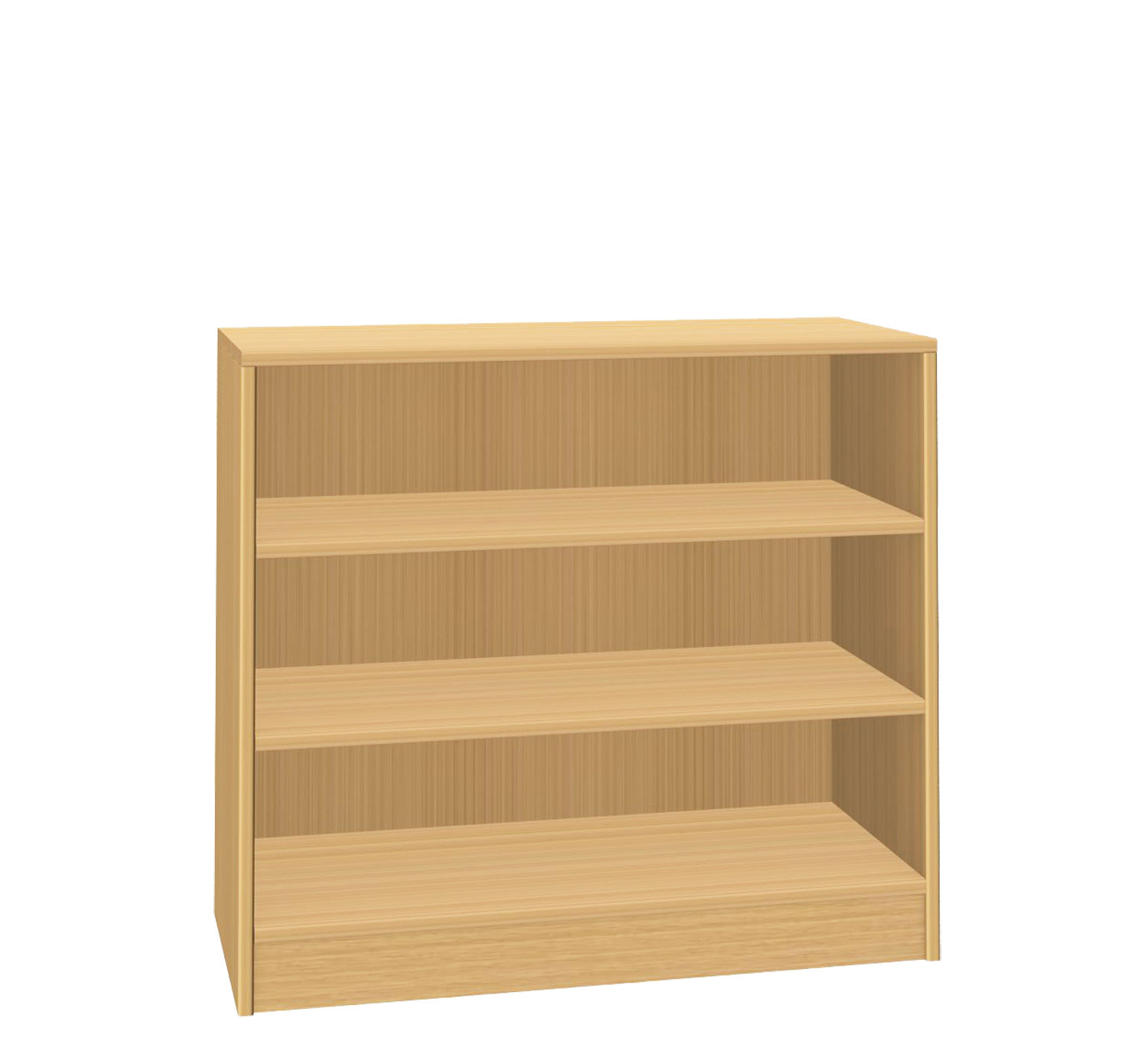Materialschrank offen, 90 cm breit Buche Dekor