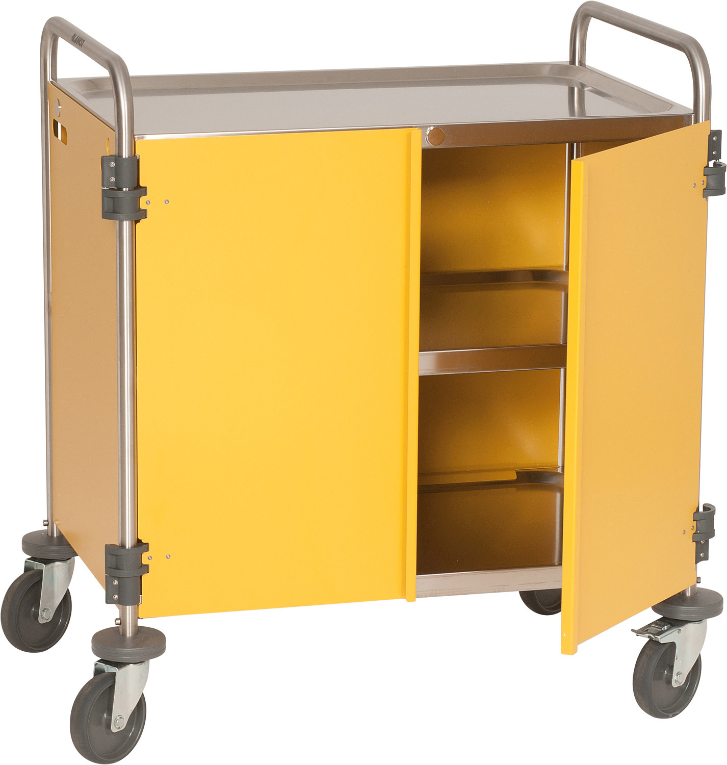 Blanco Metallservierwagen mit Verkleidung ginstergelb