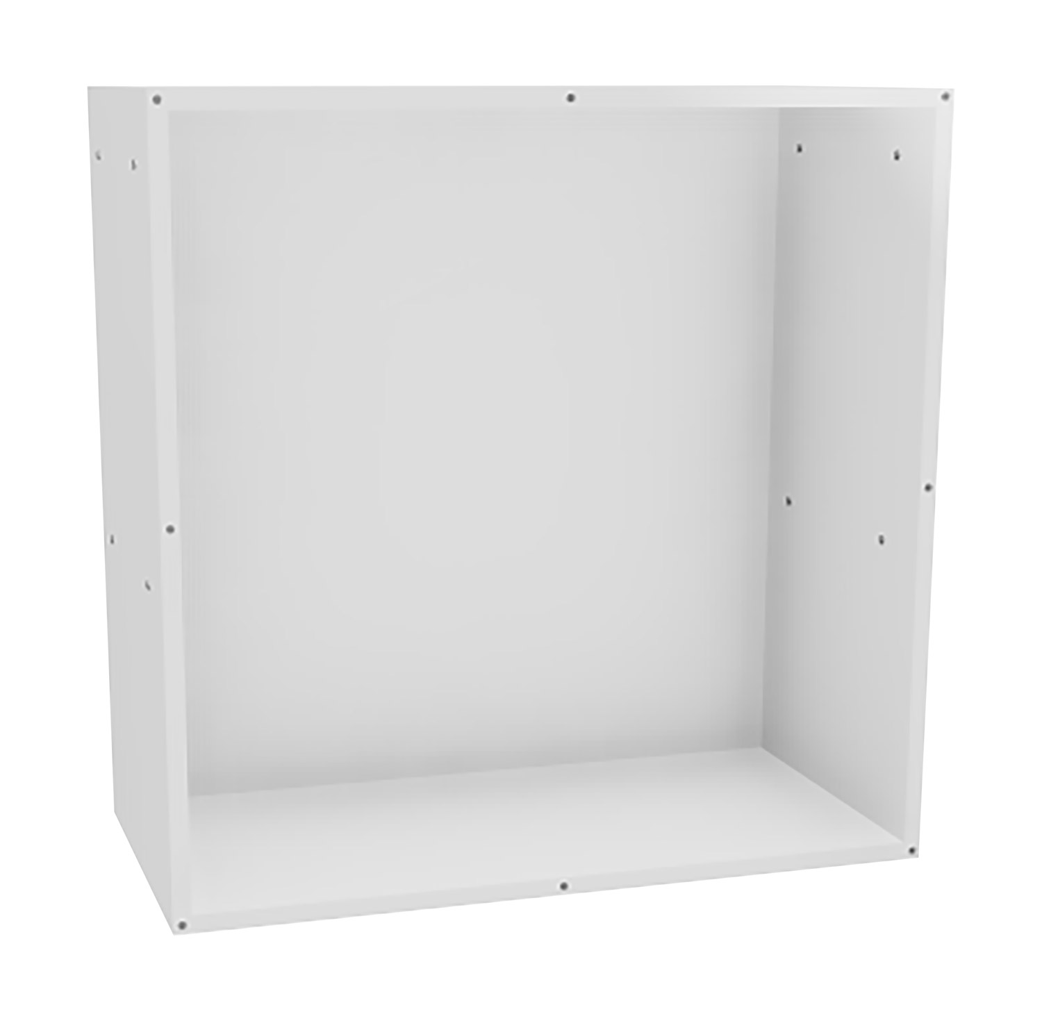 Spielrahmen mit Rückwand weiß und Gewinde für Druckknöpfe, Breite 80 cm