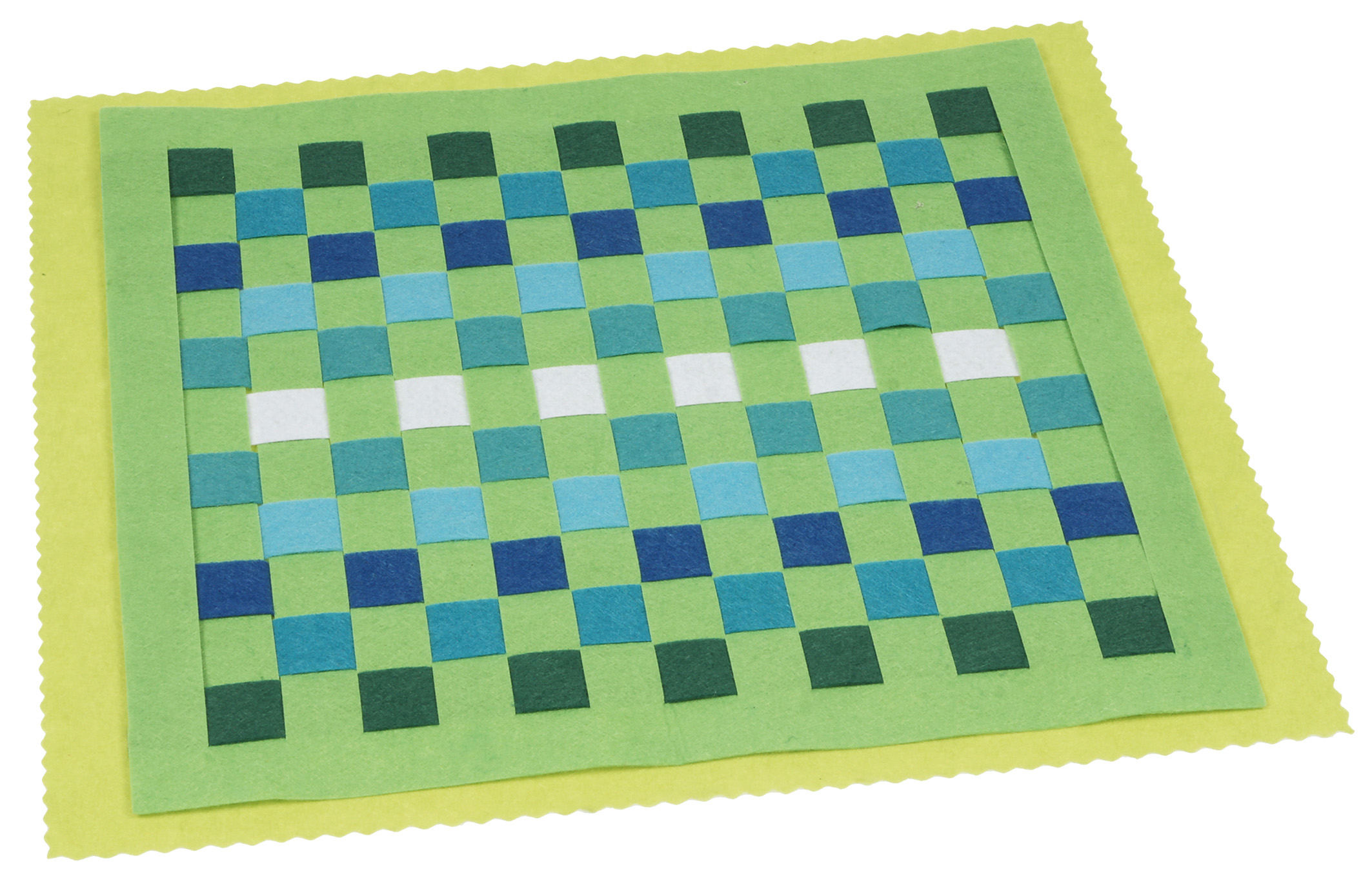 Filz-Platzdeckchen zum Flechten Filz-Platzdeckchen zum Flechten