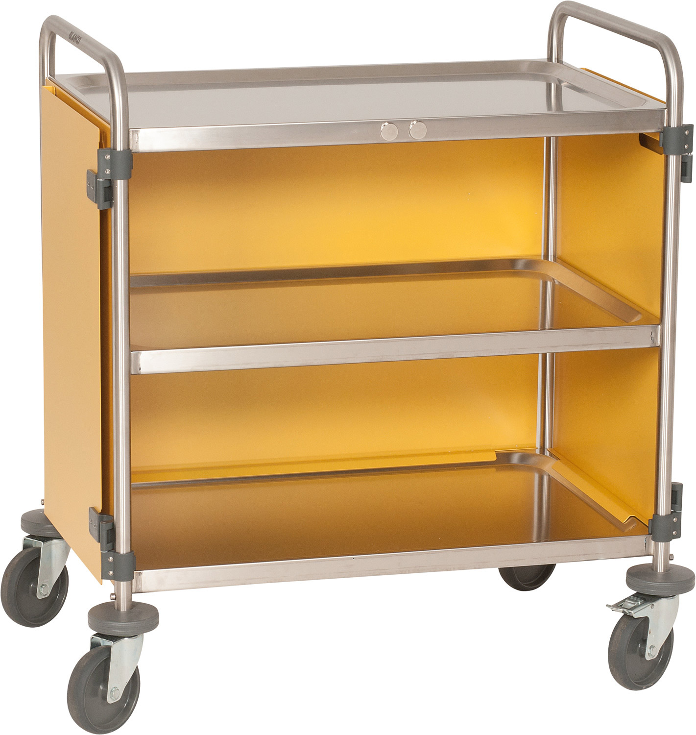 Blanco Metallservierwagen mit Verkleidung ginstergelb