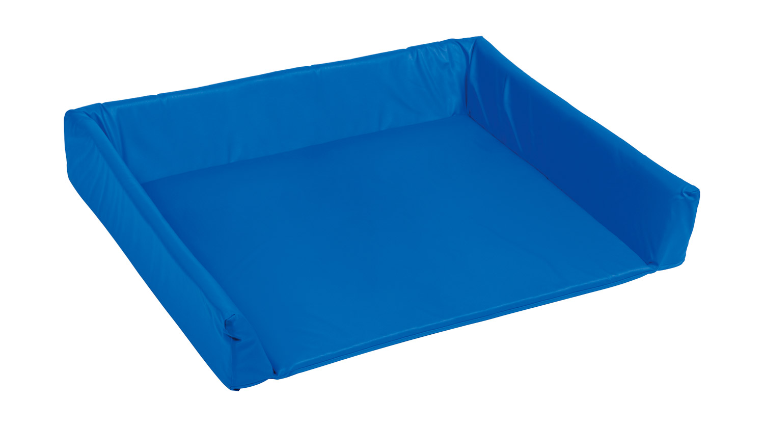 Wickelauflage mit Rand blau