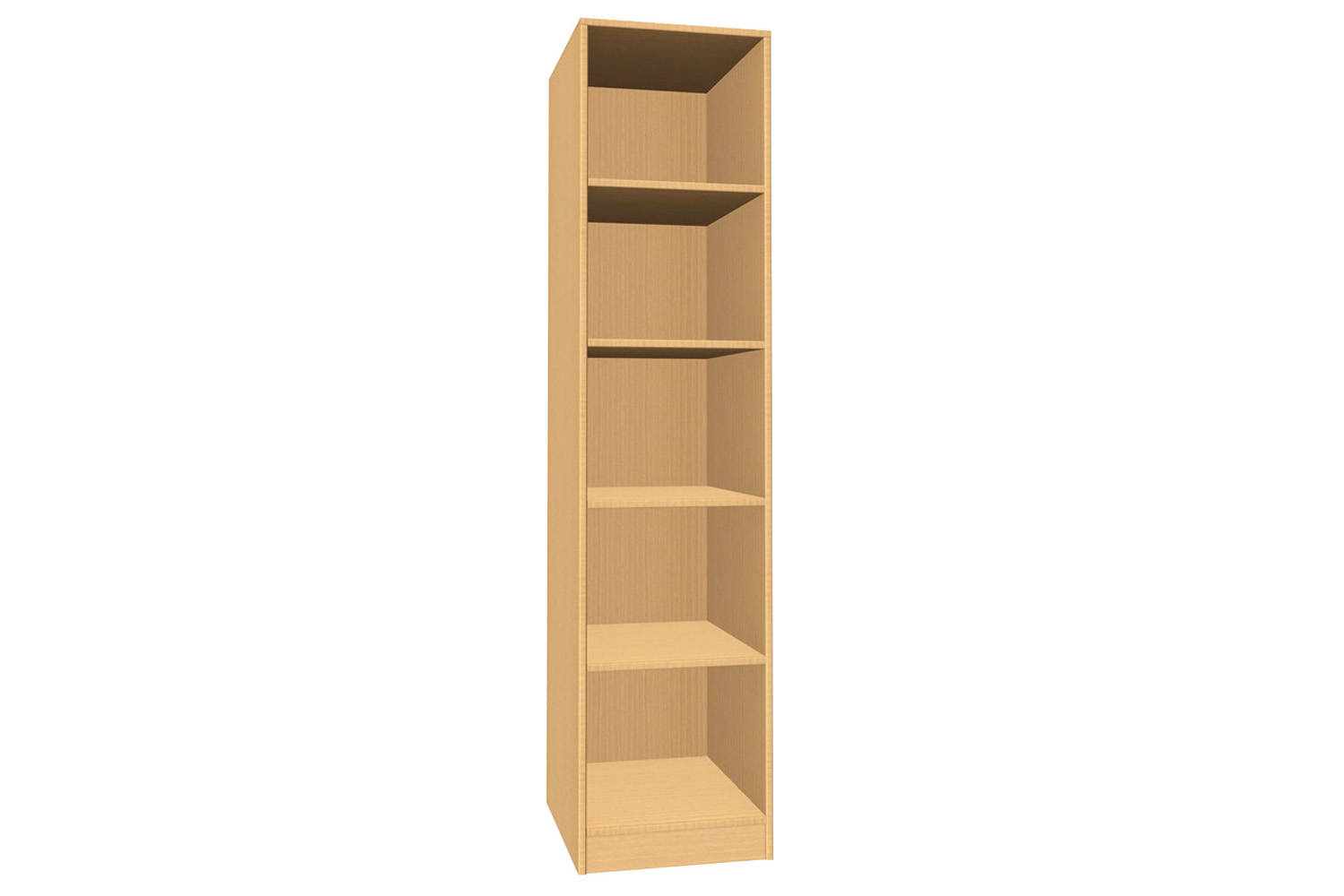 Regalschrank tief, 47 cm breit Buche Vollholz