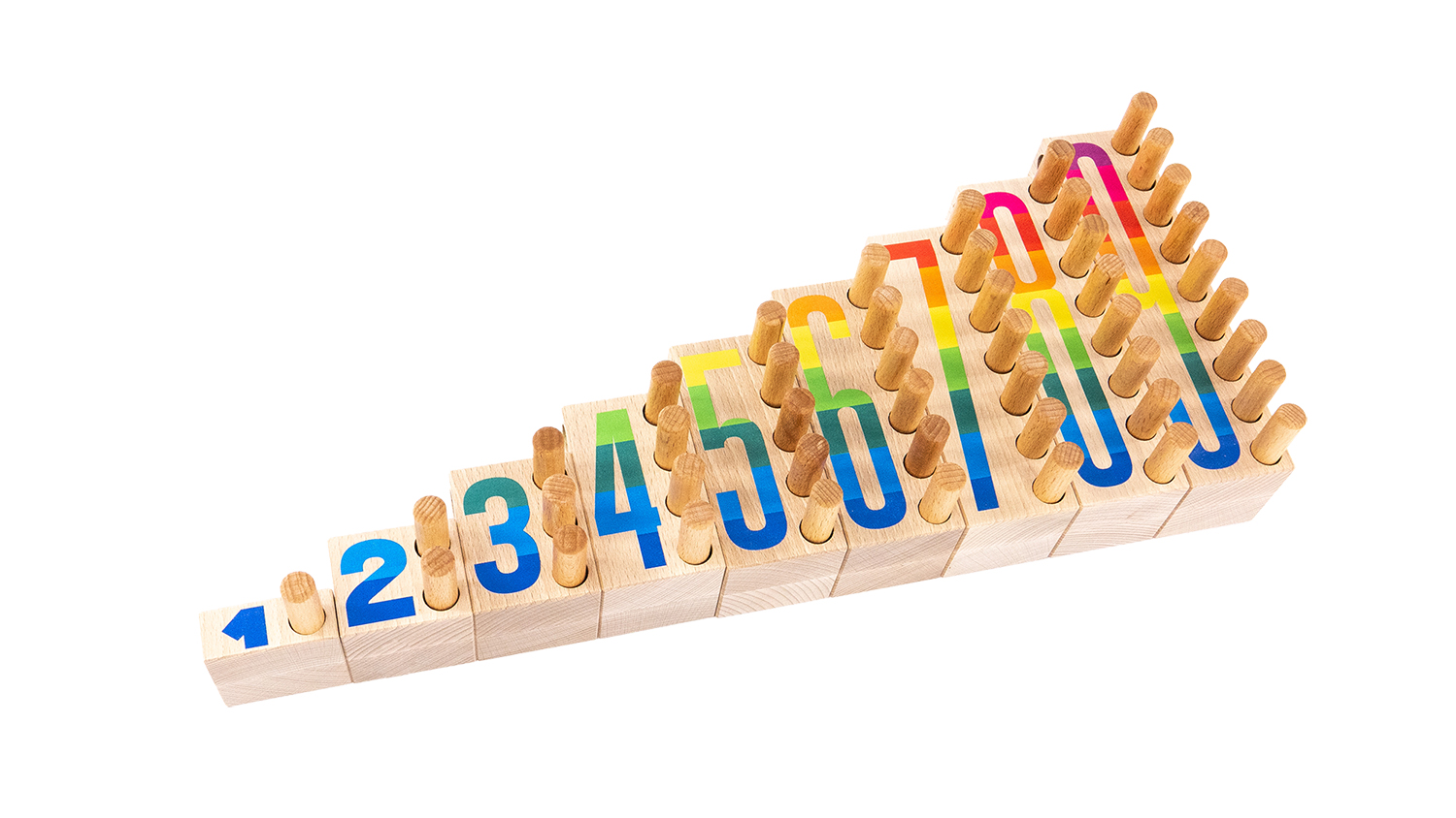 Bauklötze 1-9 mit Kristallen Bauklötze 1-9 mit Kristallen