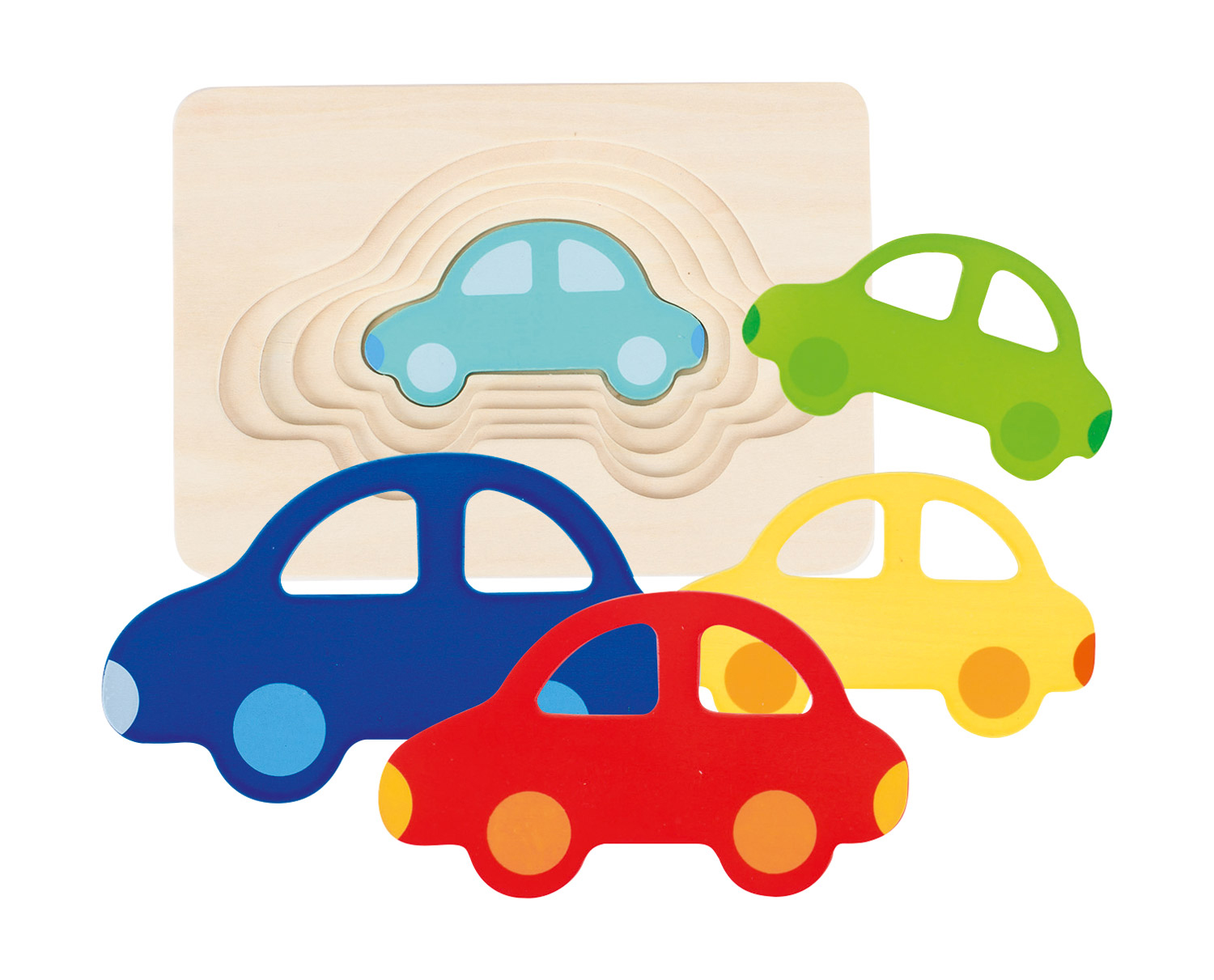Schichtenpuzzle Autos